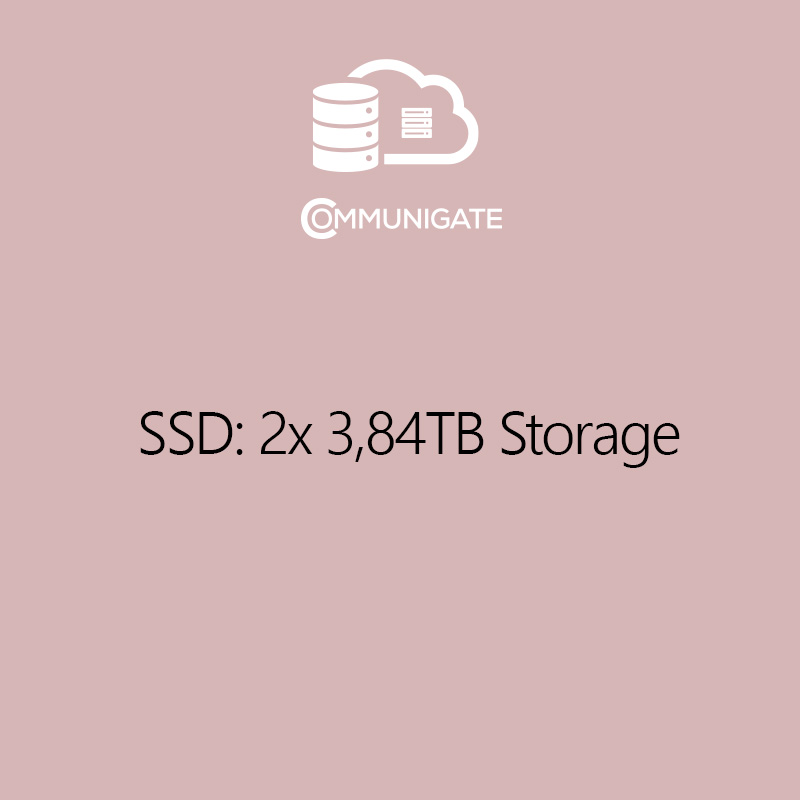 SSD: 2 x 3,84 TB Storage