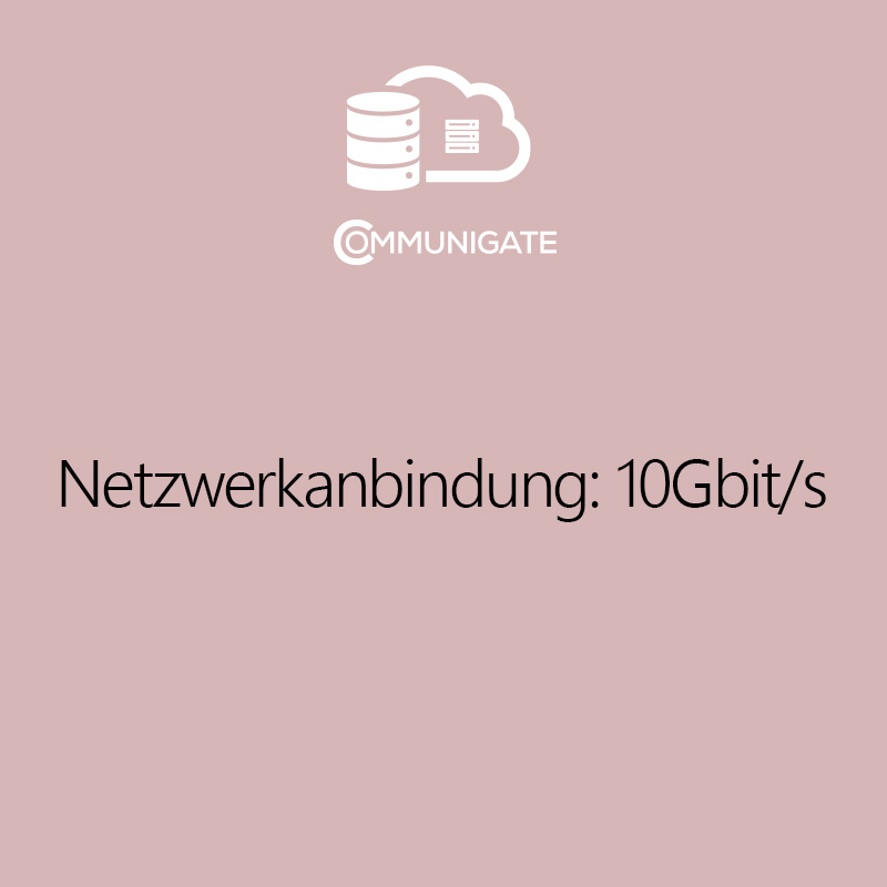 Netzwerkanbindung 10Gbit/s