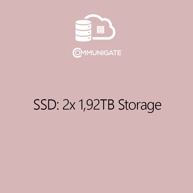 SSD: 2 x 1,92 TB Storage